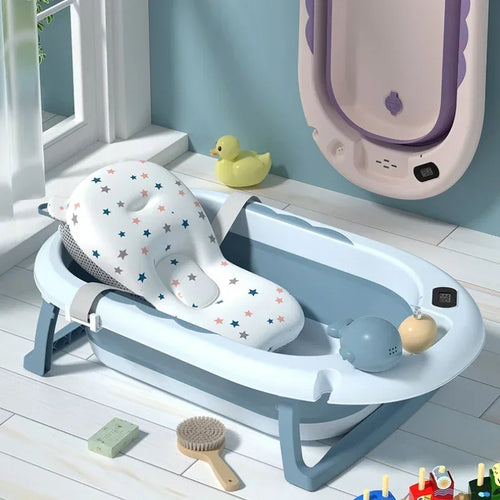 Foldable Baby Bathtub, Safe and Portable Bathing Solution for Infants and Toddlers, Suitable for 6-12 Months, Easy
